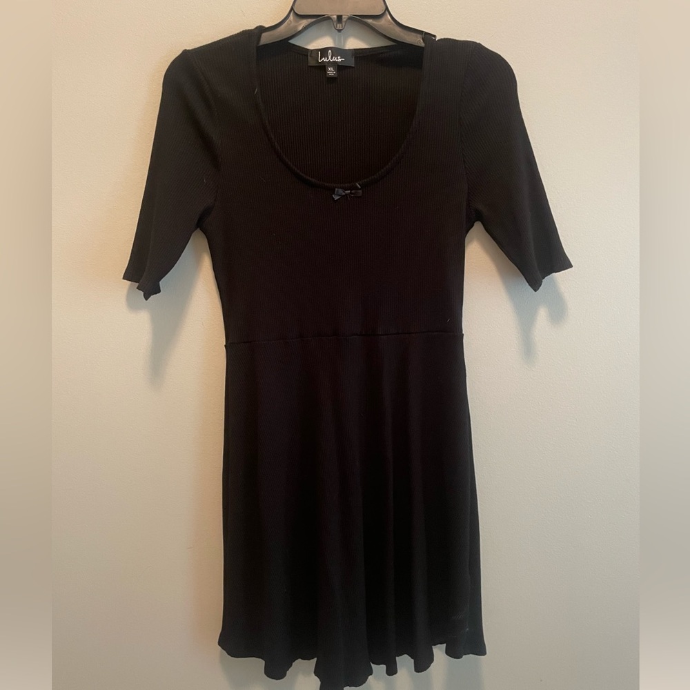 Lulu’s fit n flare quarter sleeve dress